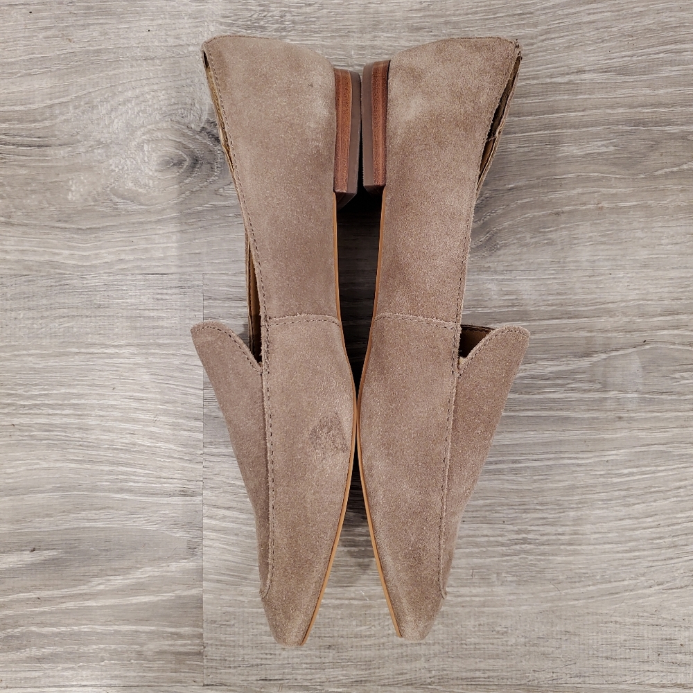 NWD Dolce Vita Halia Taupe Suede Loafer - Picture 3 of 7